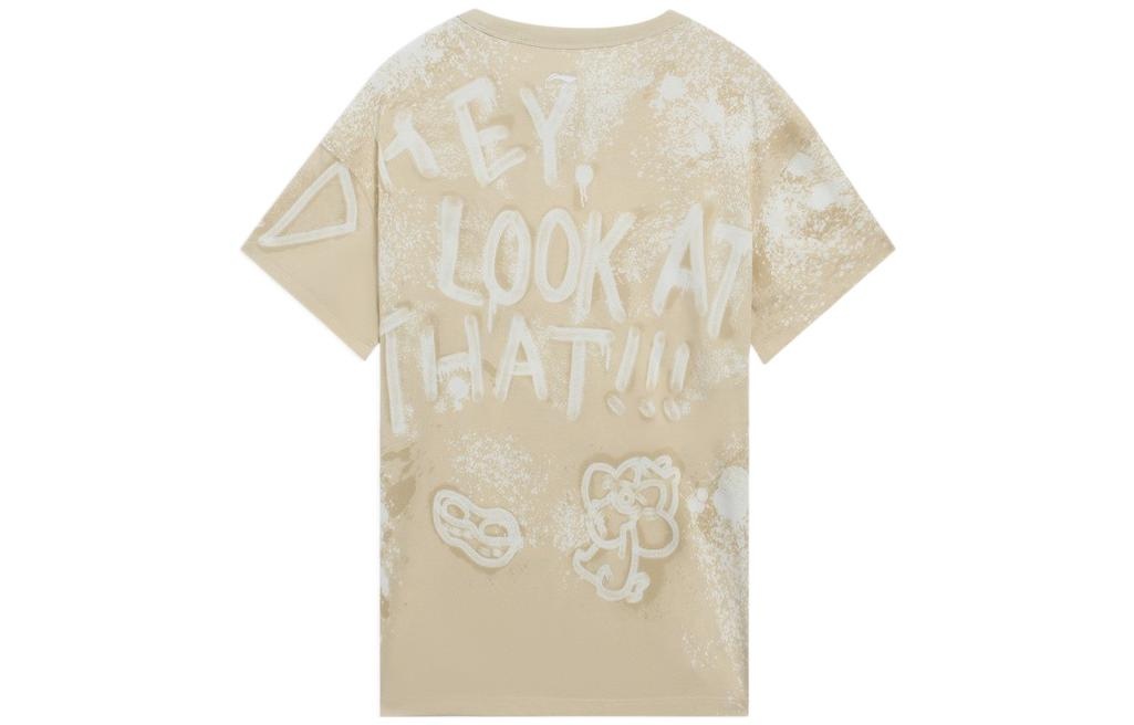 Li-Ning x Disney Donald Duck Graphic T-shirt 'Khaki' AHSS273-1 - 2