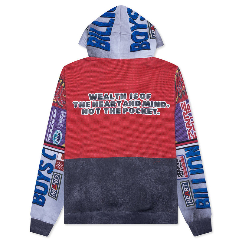 BILLIONAIRE BOYS CLUB OUTSIDE HOODIE - WHITE outlook