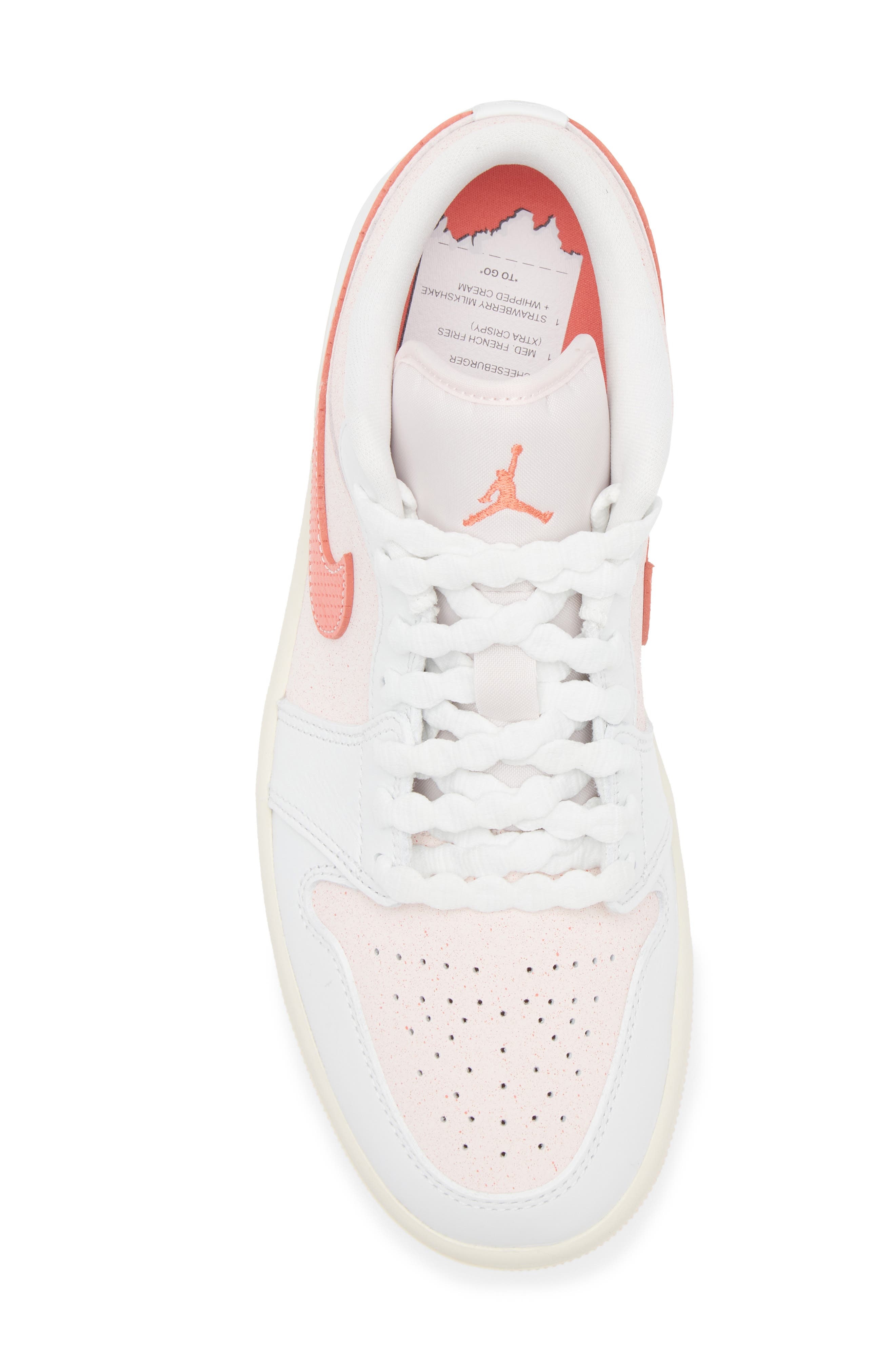 Air Jordan 1 Low SE Sneaker in Summit White/Ember/Pink at Nordstrom - 5