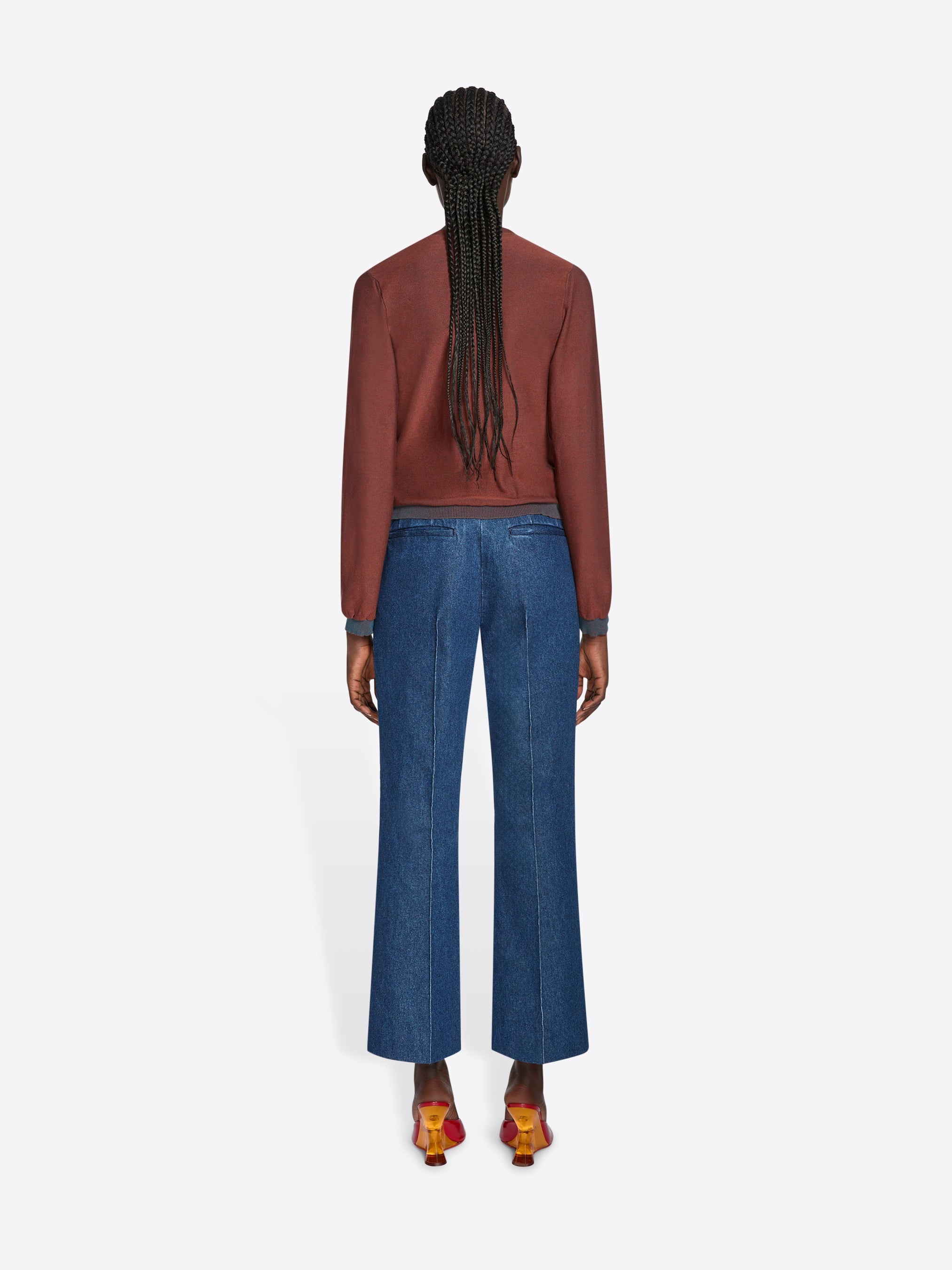 CROPPED DENIM PANTS - 4