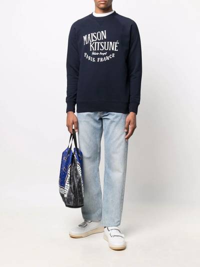 Maison Kitsuné Palais Royal logo-print sweatshirt outlook