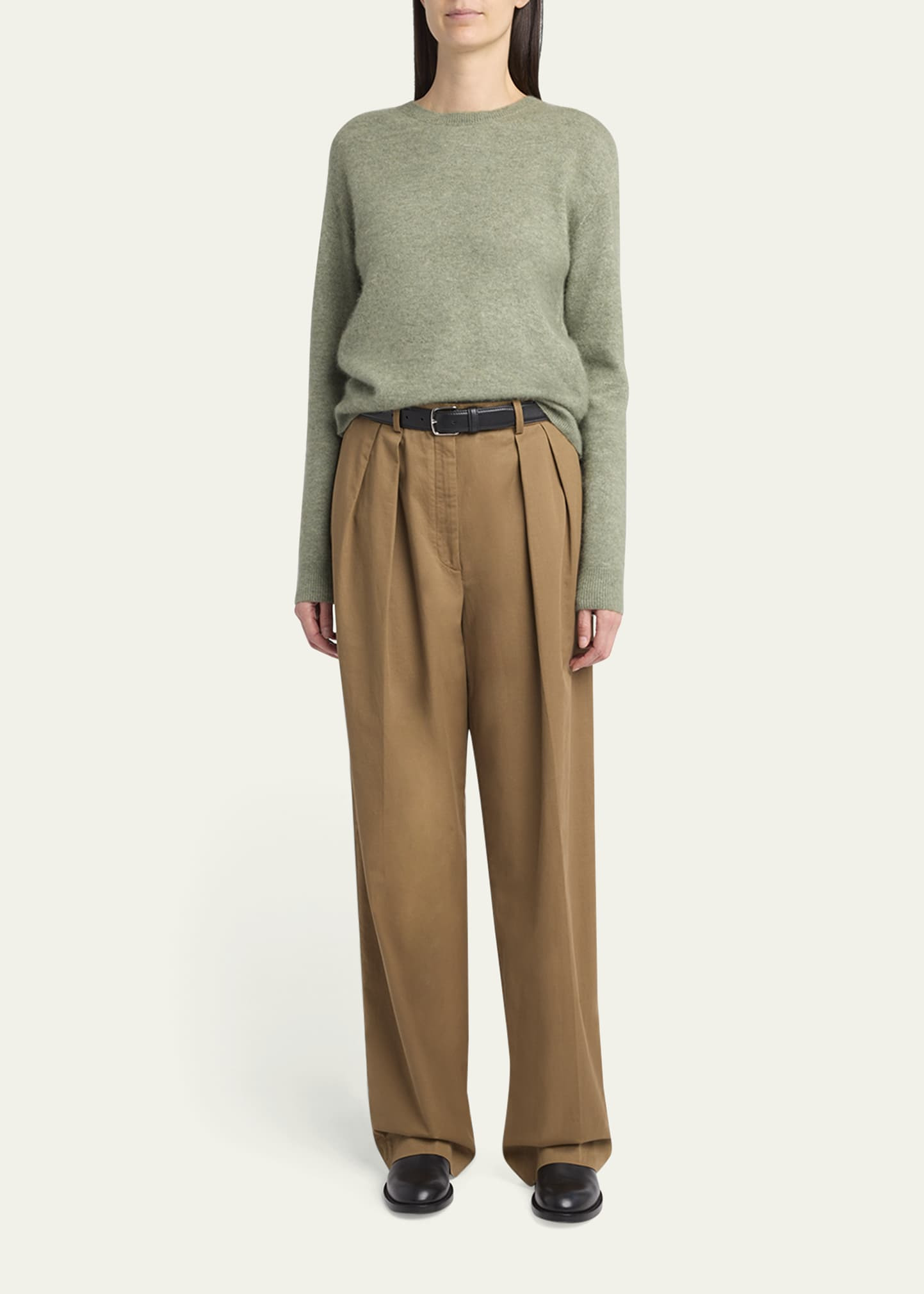 Lorynna Cashmere-Silk Crewneck Sweater - 2