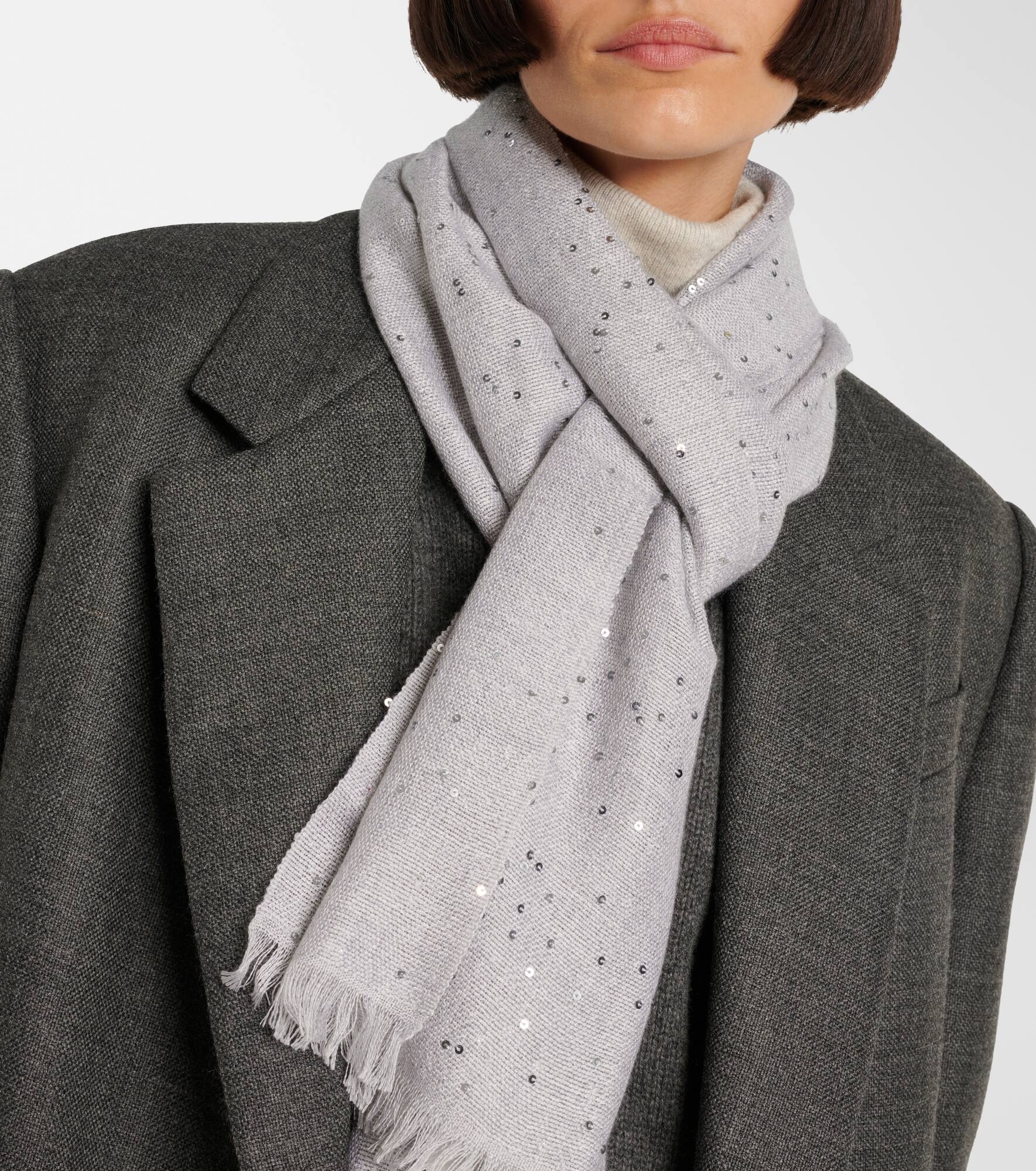 Cashmere and silk scarf - 2