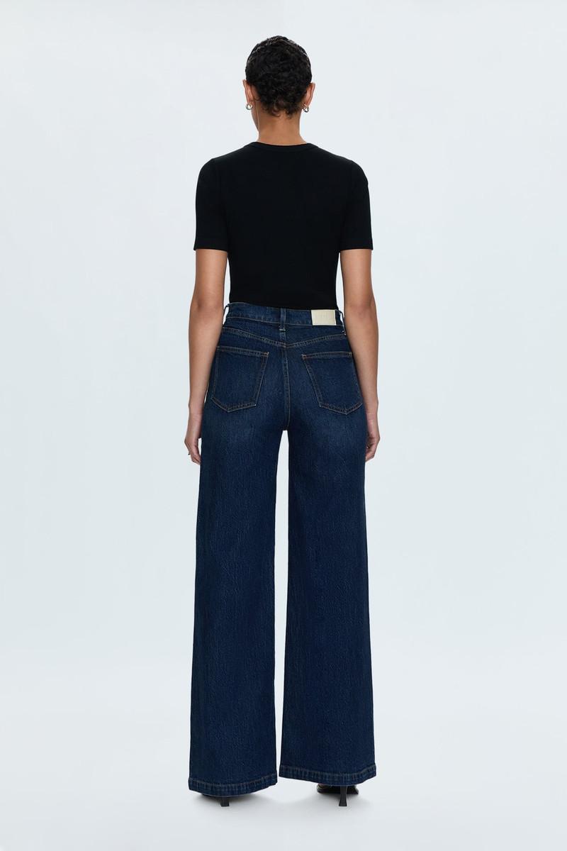 PETITE LANA HIGH RISE ULTRA WIDE JEAN - ELEVATION 6