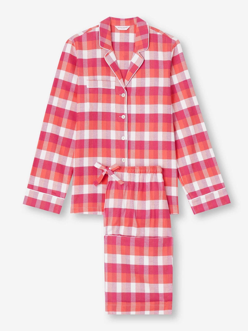 Women's Pajamas Kelburn 39 Brushed Cotton Pink - 1