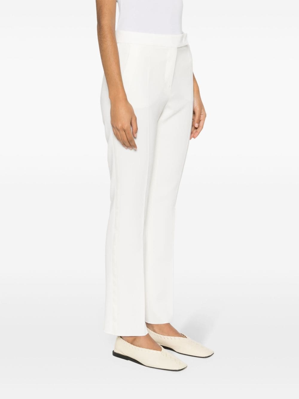 pressed-crease straight trousers - 3