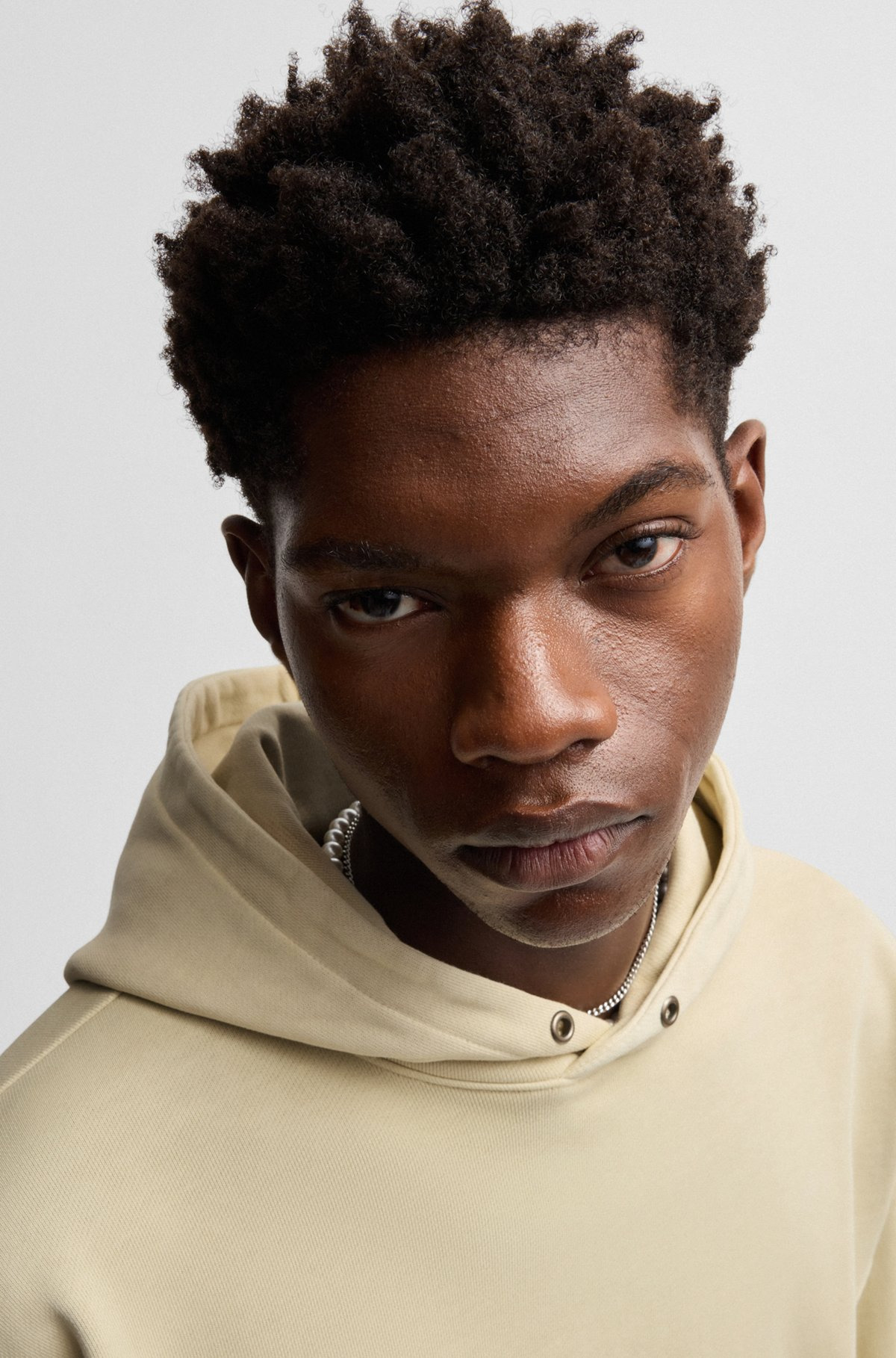 COTTON-TERRY HOODIE WITH VINTAGE EYELETS - 3