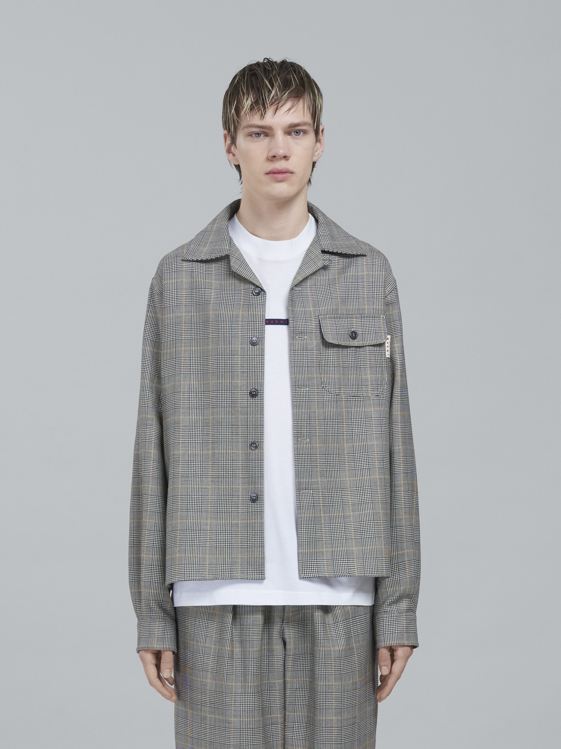 PRINCE OF WALES WOOL BOWLING SHIRT - 2