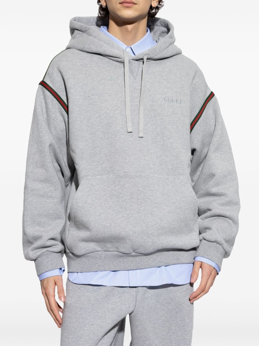 cotton jersey hoodie - 3