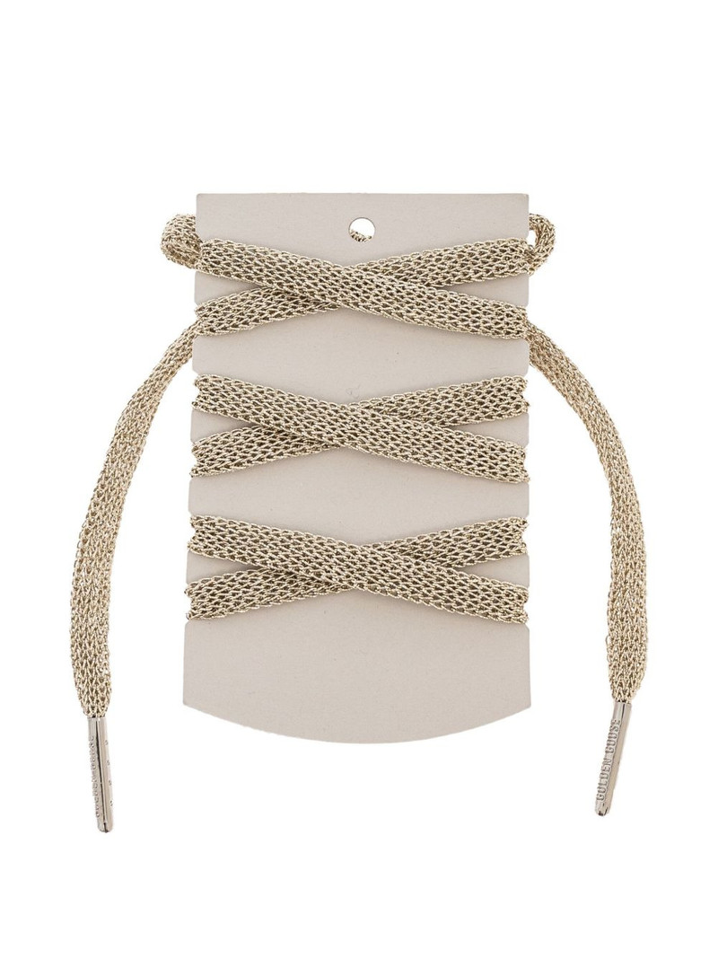 Golden Goose crystal-embellished woven shoelaces outlook