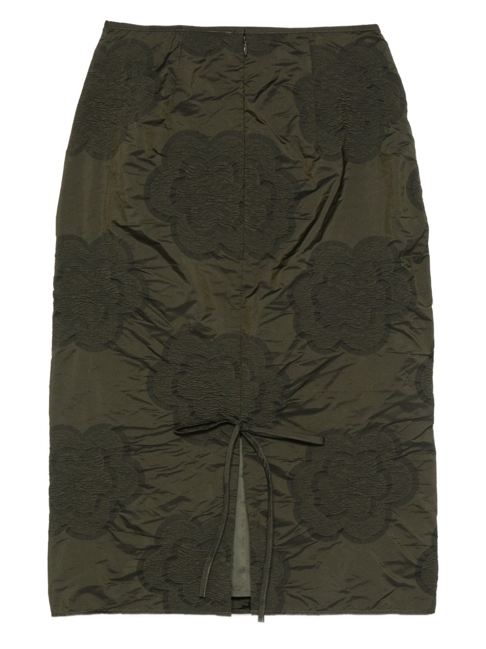 flower-motif pencil skirt - 2