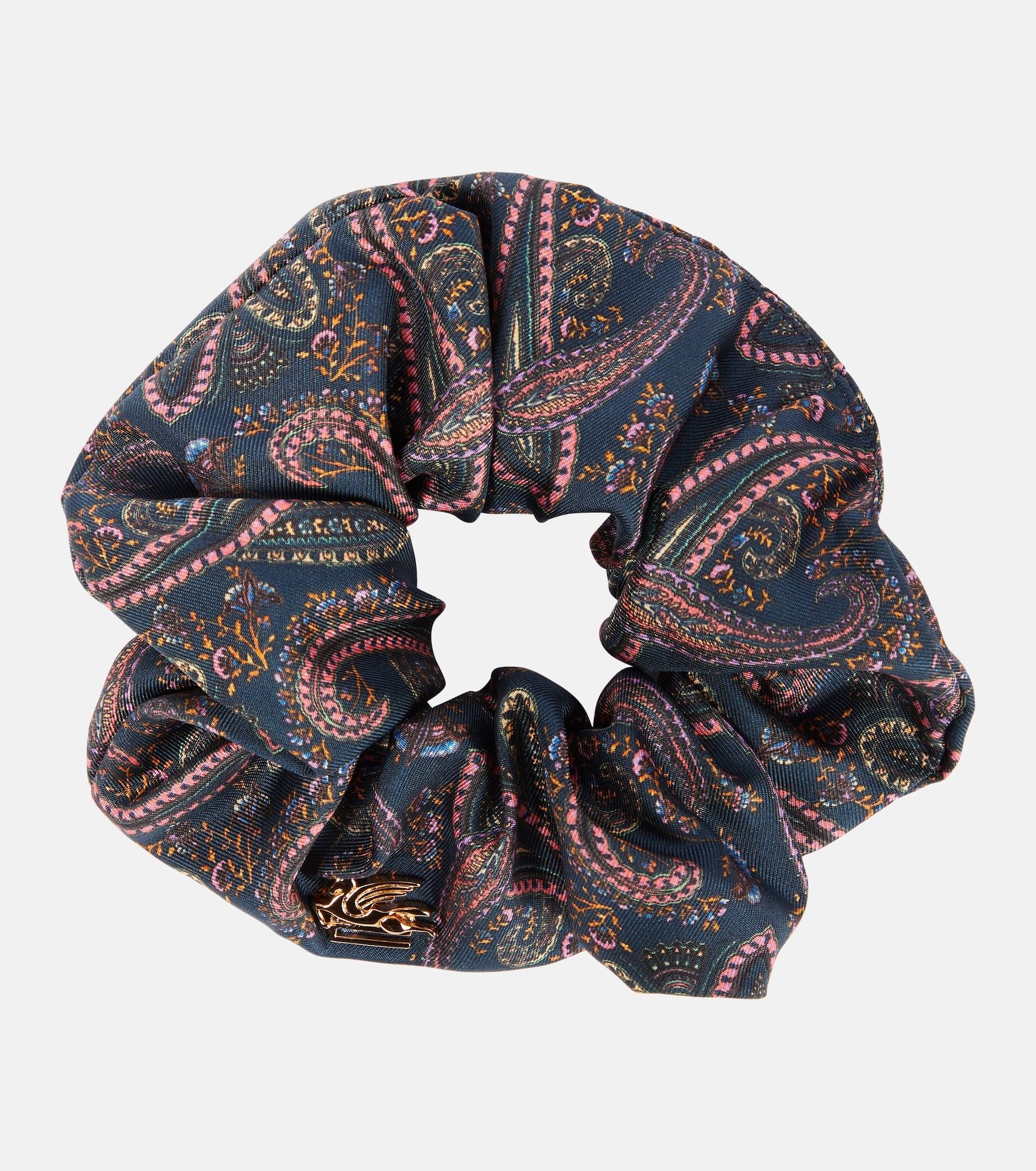 Paisley silk scrunchie - 1