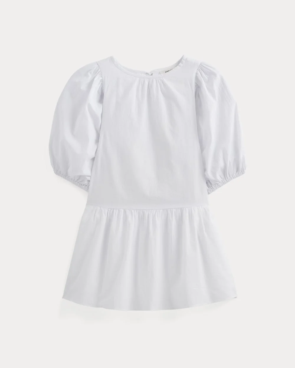 THE GAUZE PUFF-SLEEVE MINI DRESS - 1