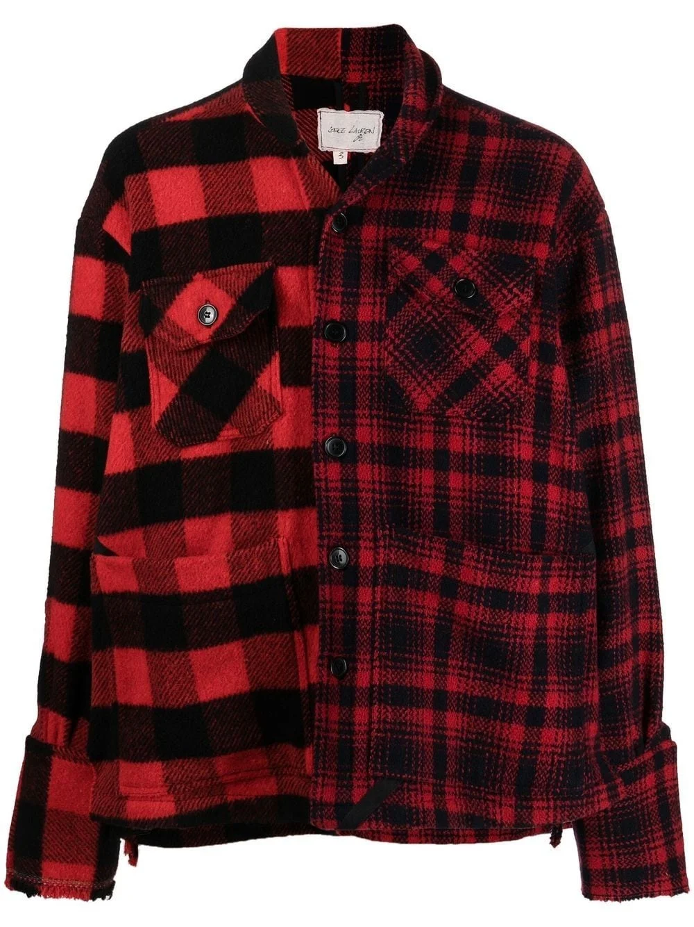 checked shirt jacket - 1