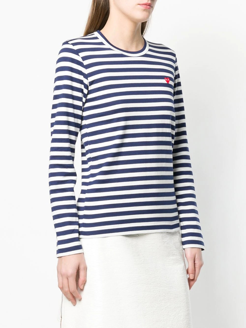 stripe print  jersey - 3