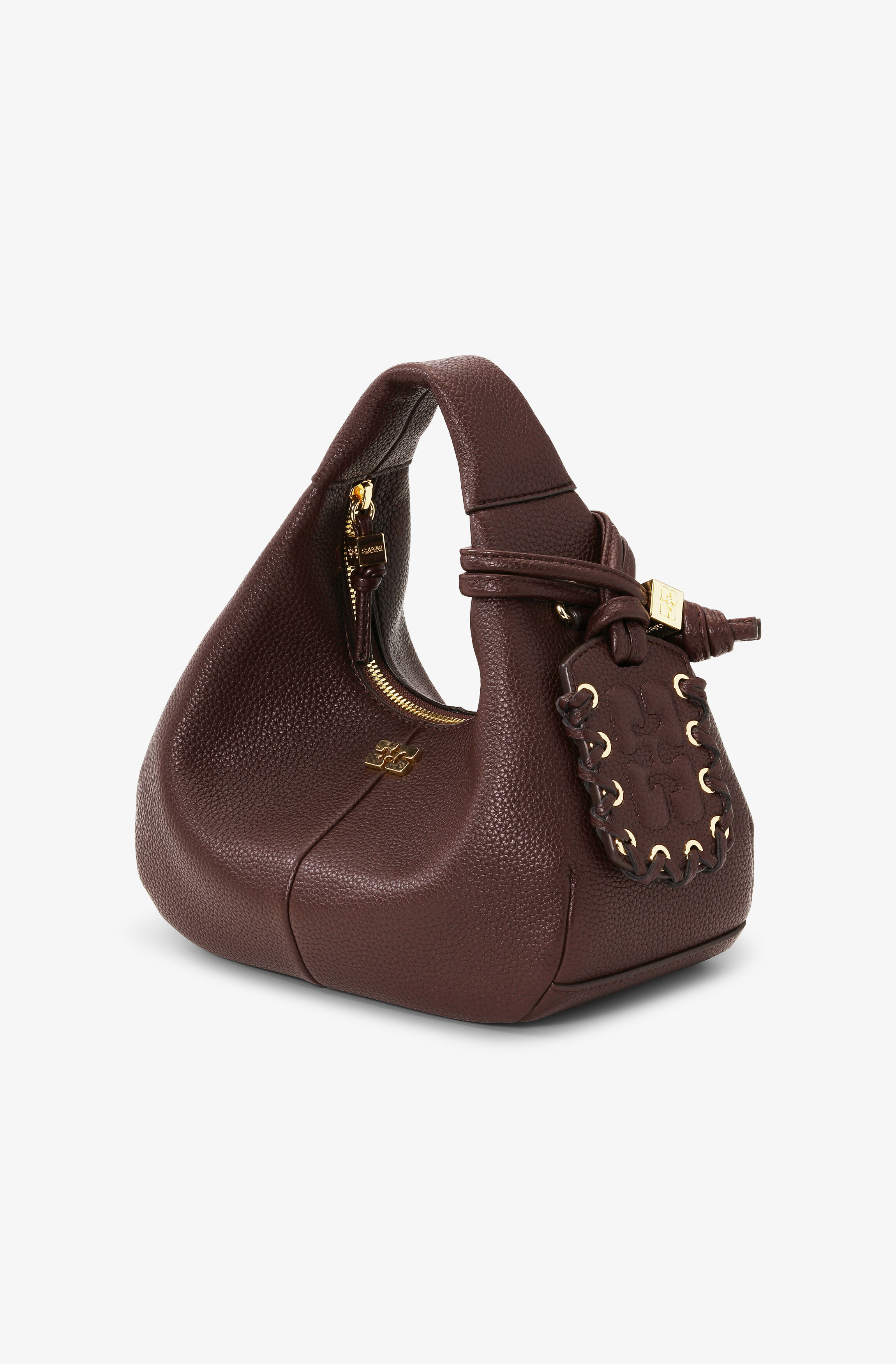 BROWN MINI HOBO BAG - 2