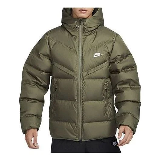 Nike Sportswear Therma-FIT Repel Hooded Puffer Classic Jacket 'Green' FZ1103-222 - 1