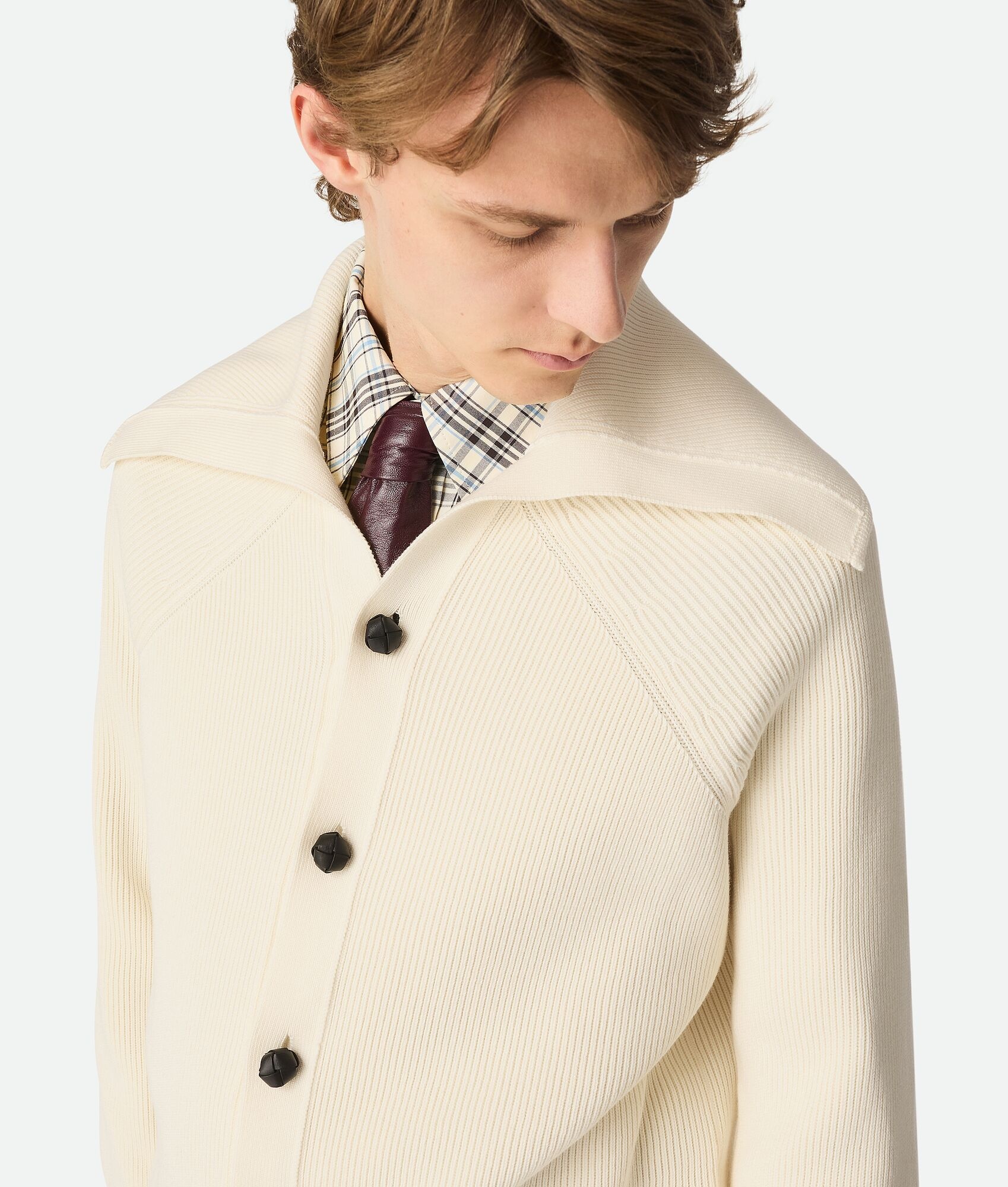 Cotton English Rib Cardigan - 4
