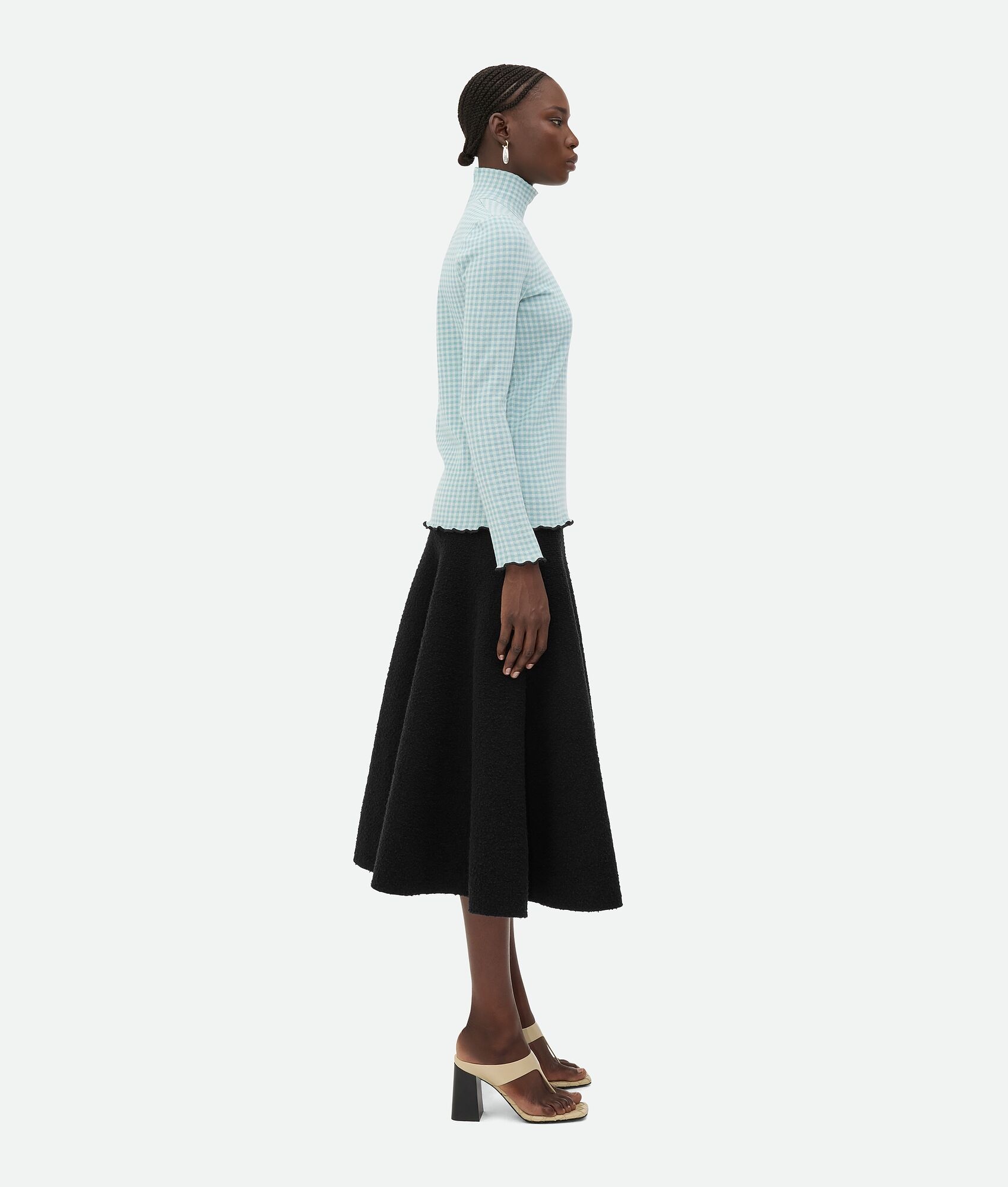 Cotton Gingham Underpinning Top - 2