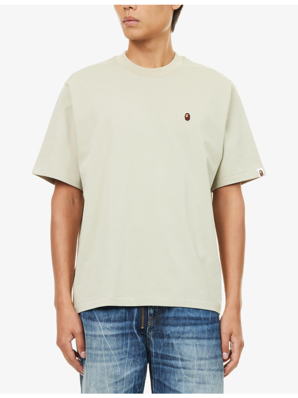 One Point Brand-Embroidered Cotton-Jersey T-Shirt - 3