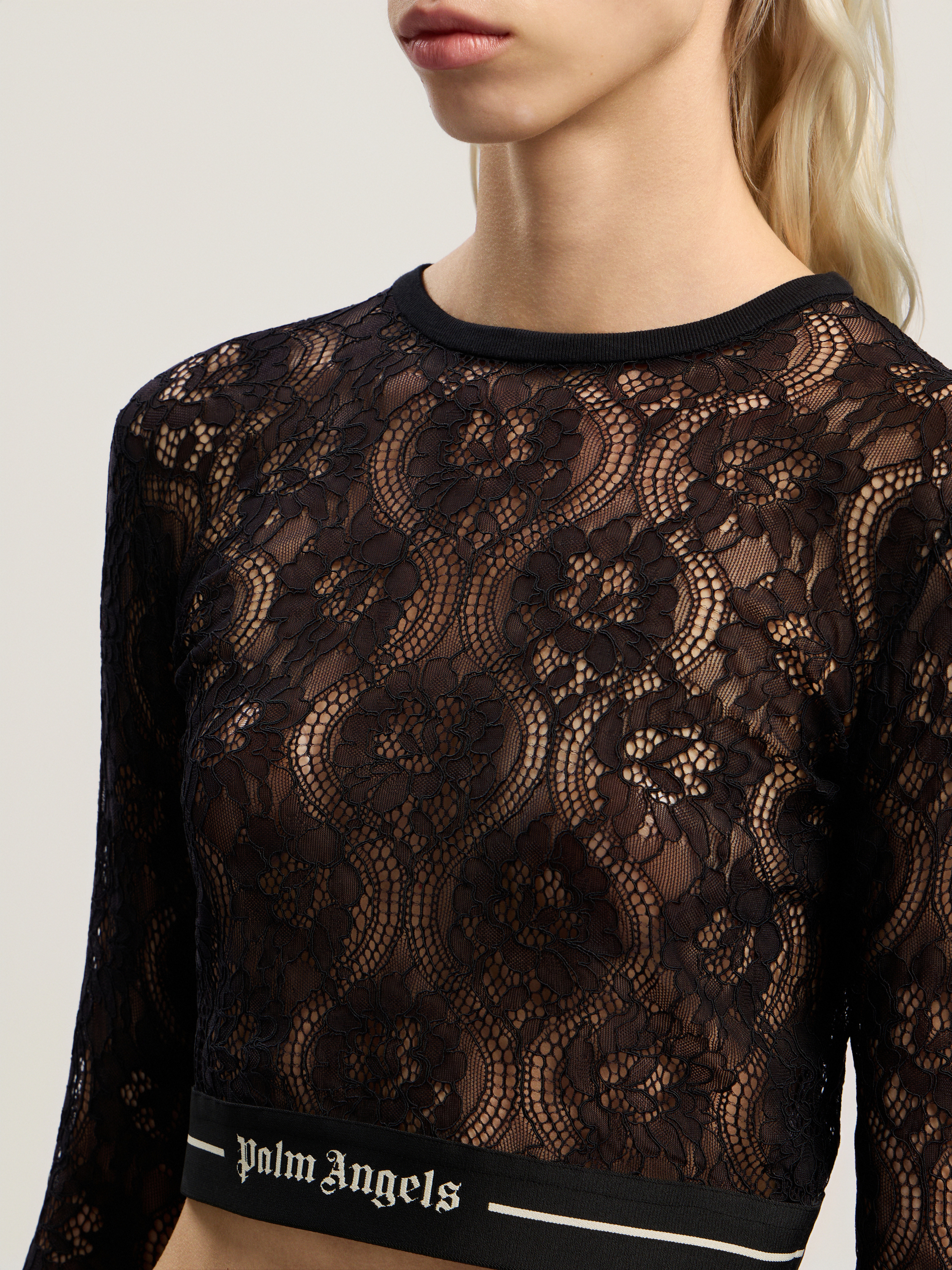 Classic Logo Lace Top - 5