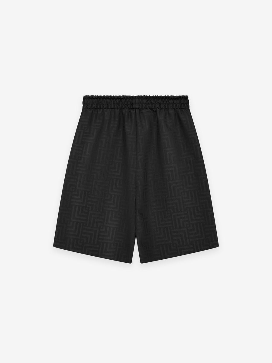 Wool Jacquard Relaxed Short - 2