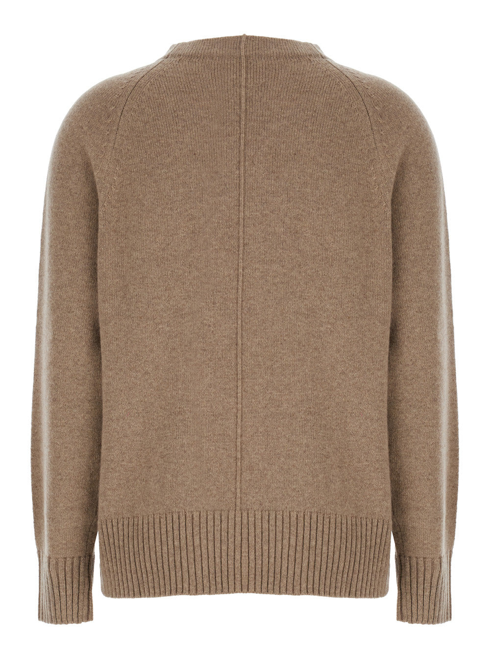 Max Mara Women 'Toldim' Beige Crewneck Sweater With Middle Stitch Detail In Cashmere Woman - 2