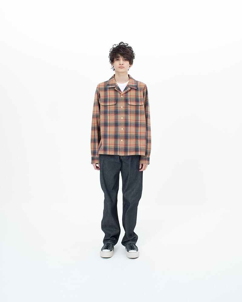 BOOMER SHIRT CHECK L/S BEIGE - 3