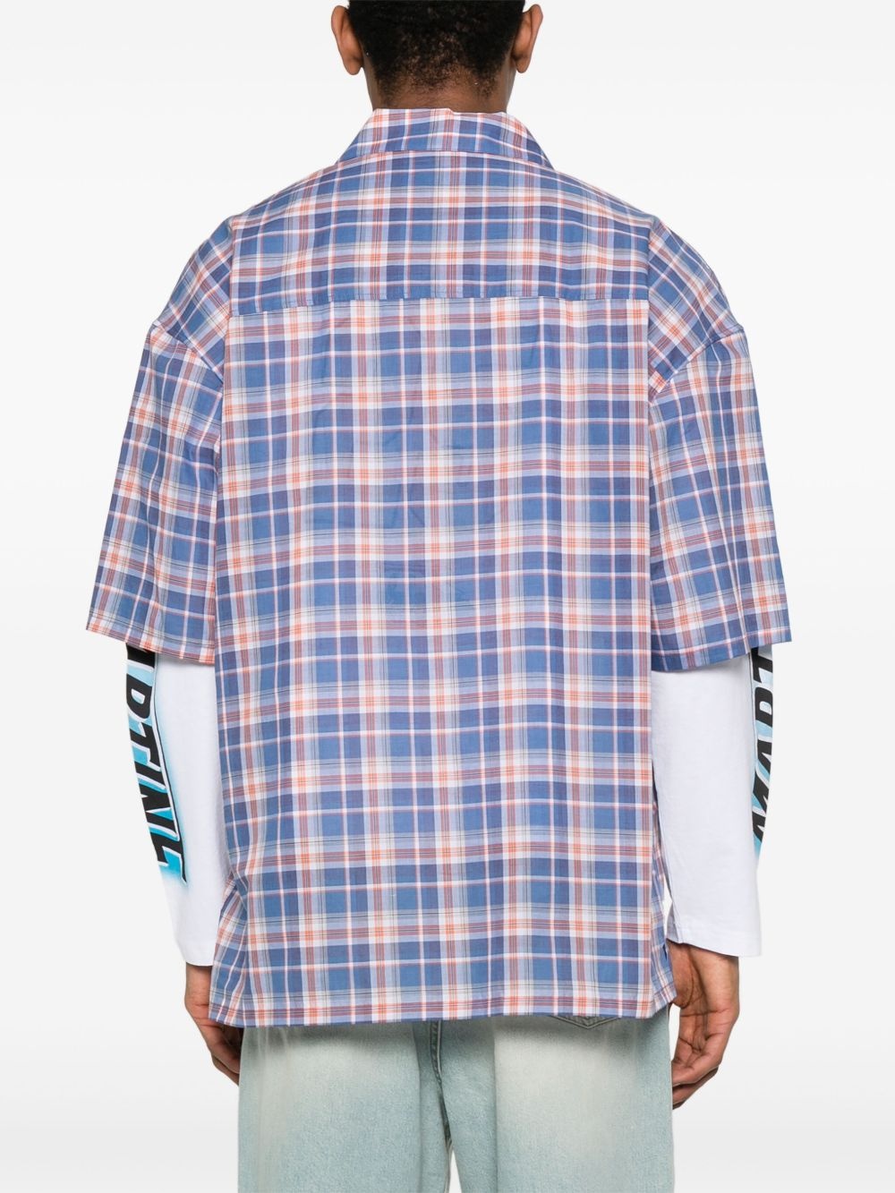 cotton checked polo shirt - 4