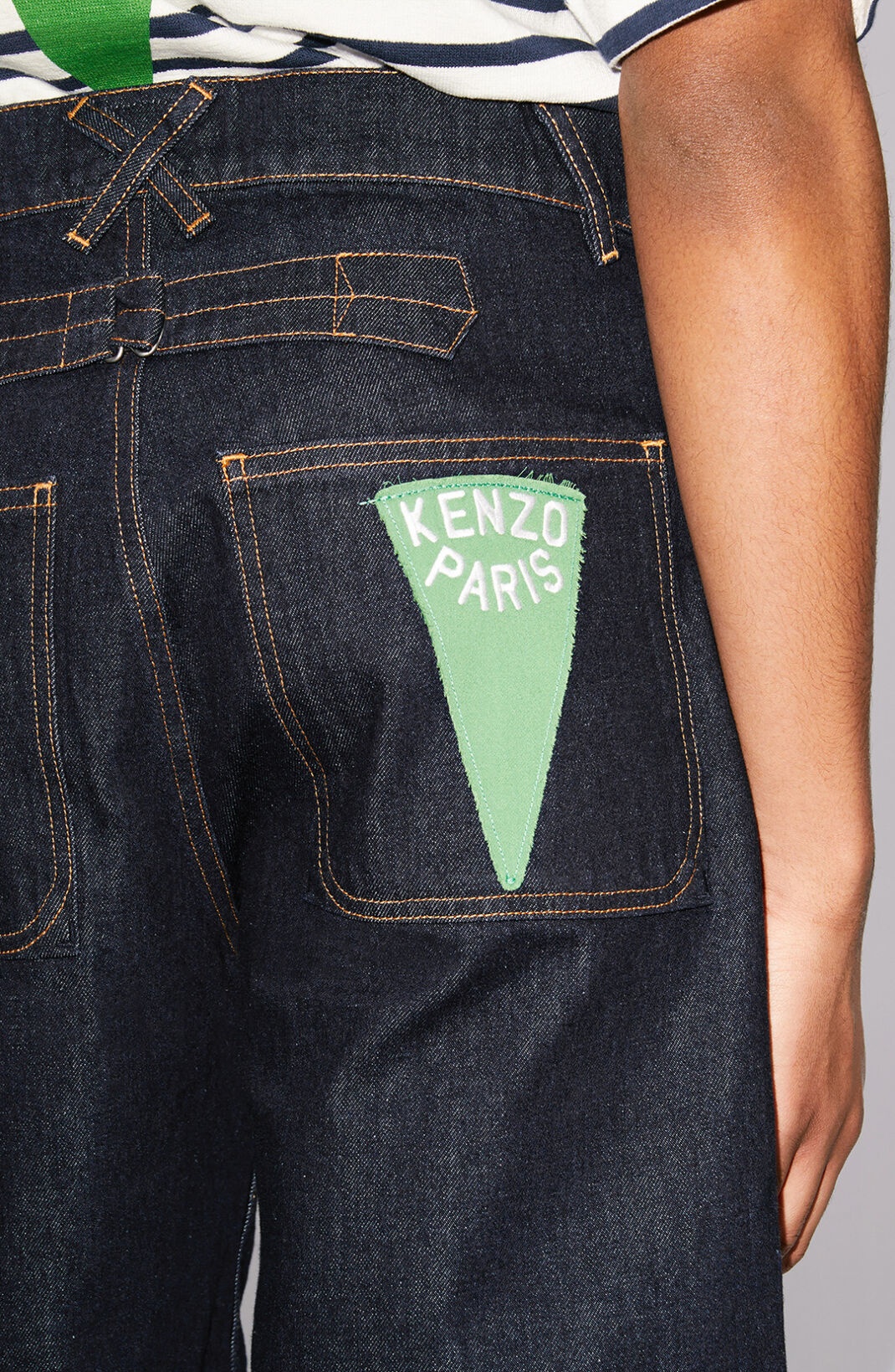 SAILOR loose denim shorts - 6