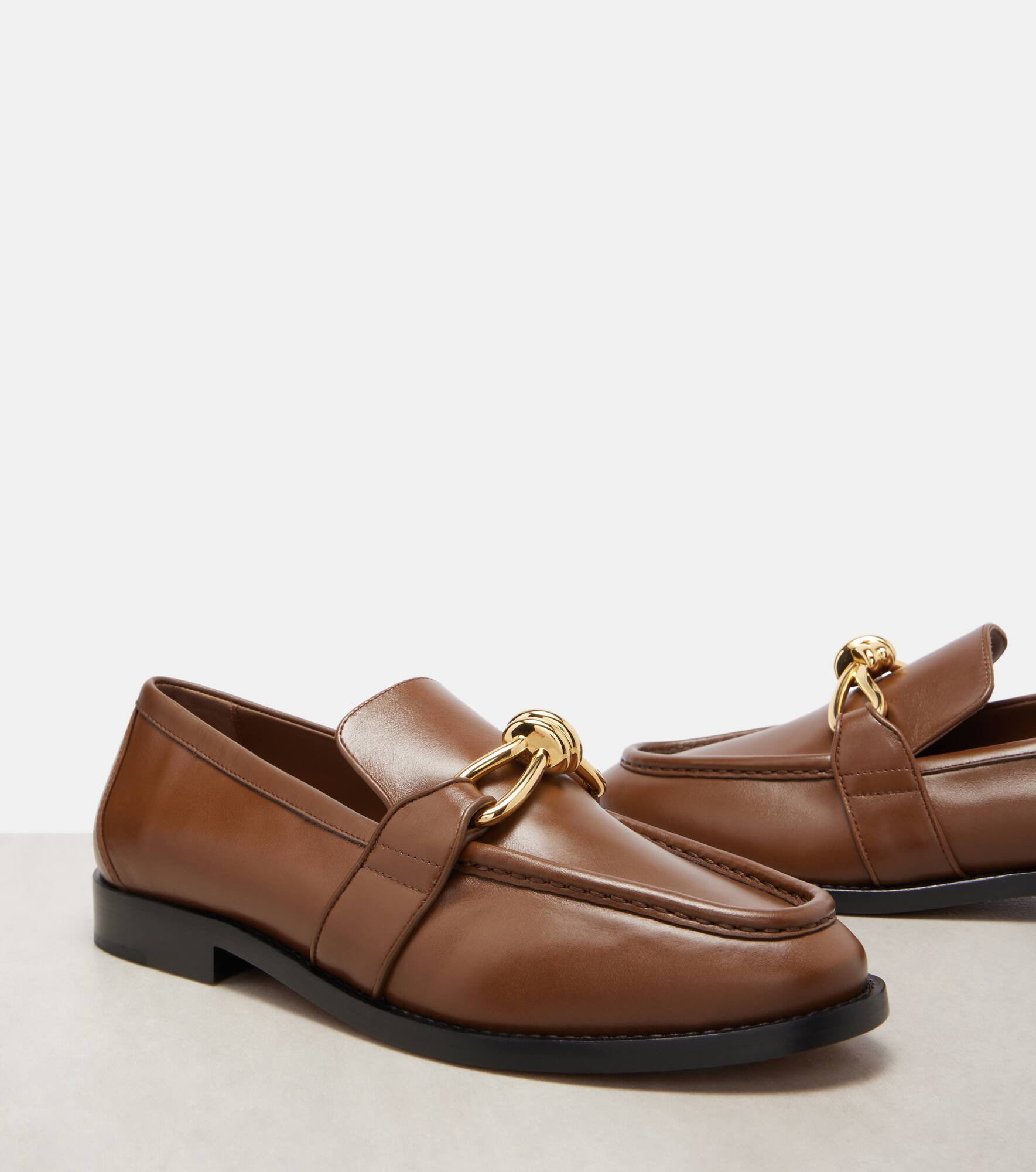 Astaire Knot leather loafers - 5