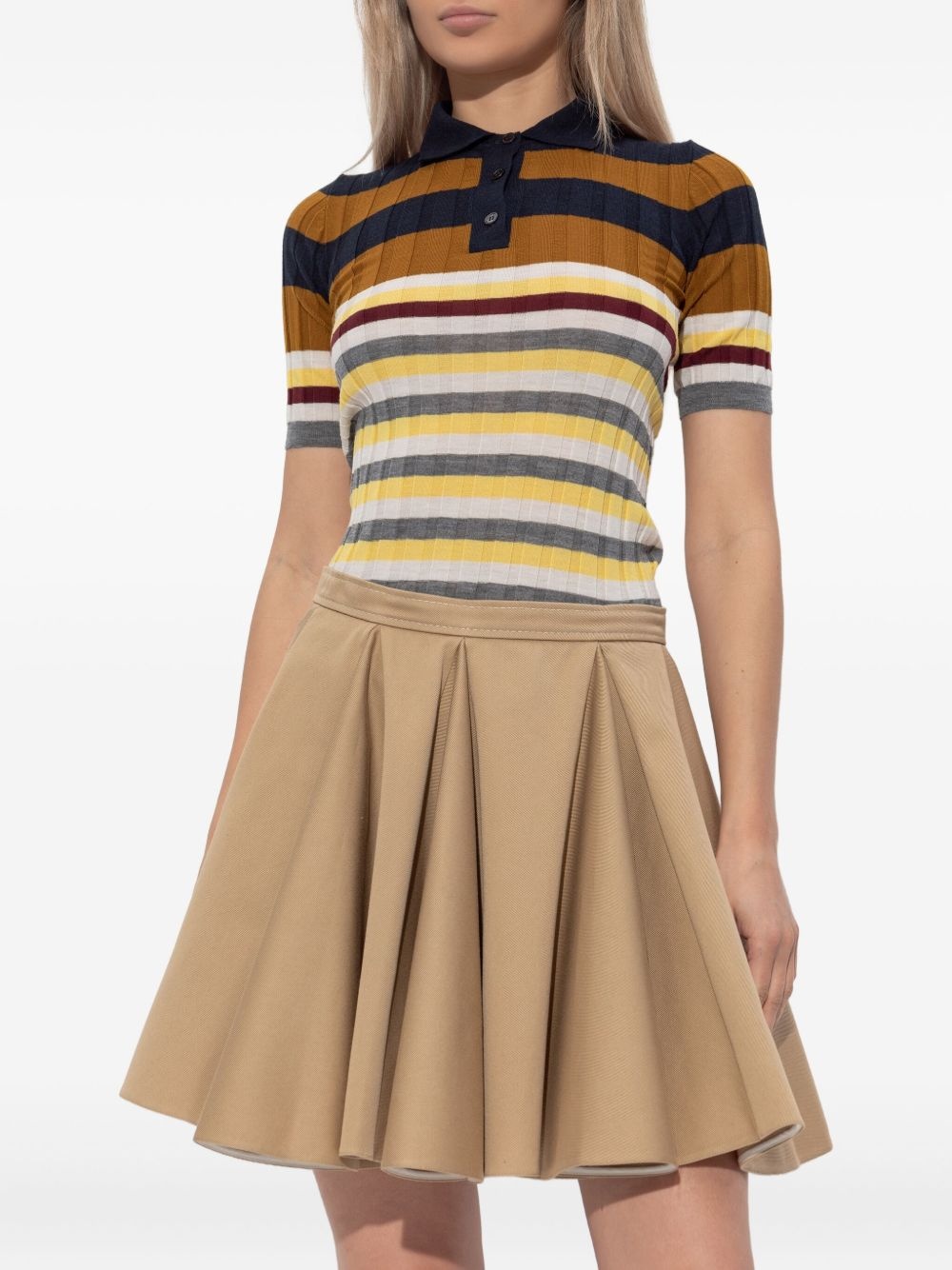 striped polo top - 3