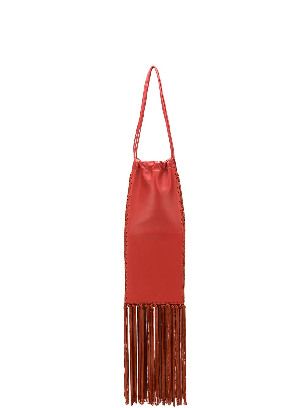 long fringed shoulder bag - 1