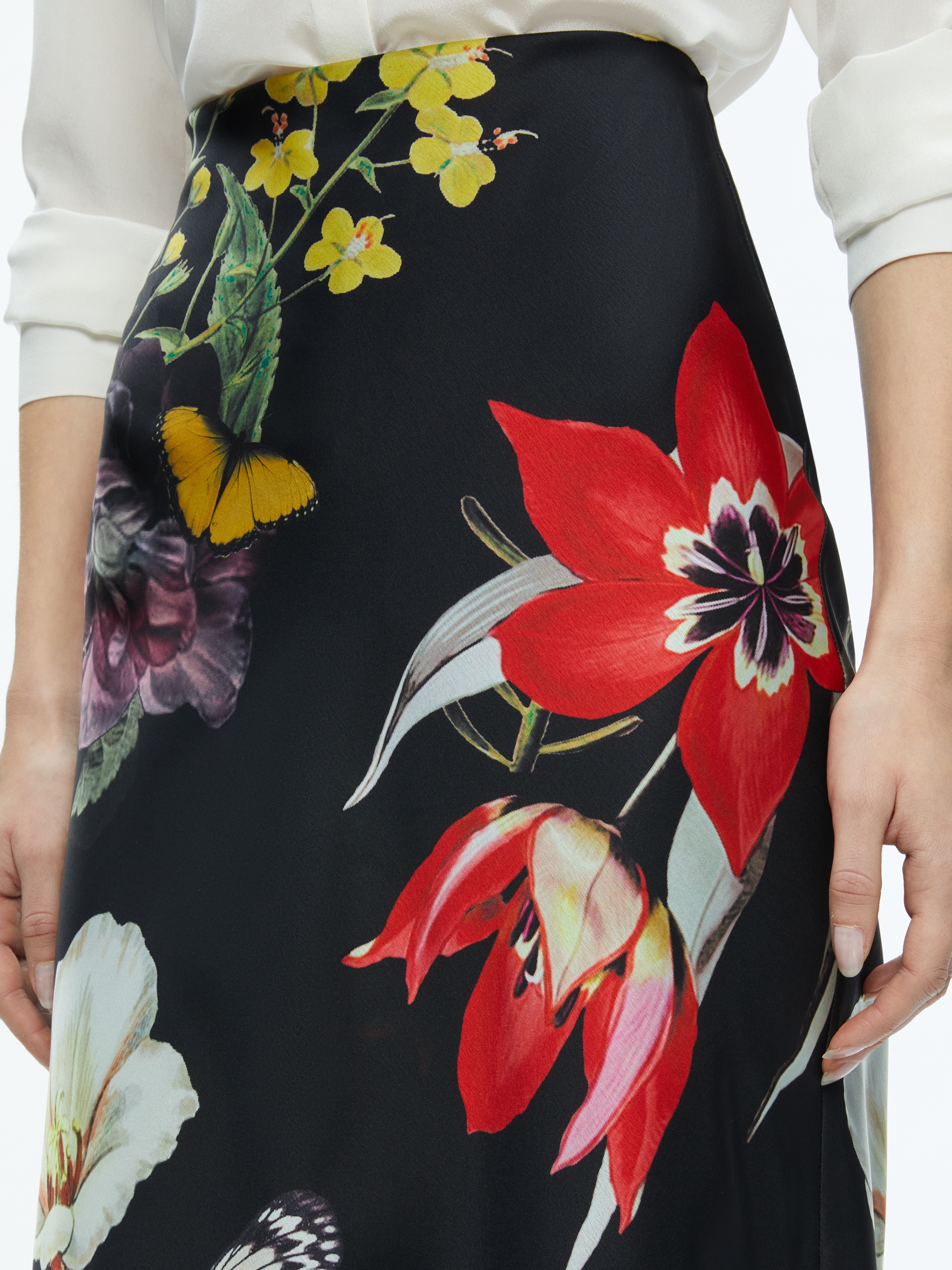 MAEVE MIDI SLIP SKIRT - 5