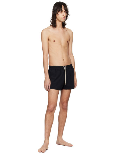 Rick Owens Black Boxer Swim Shorts outlook