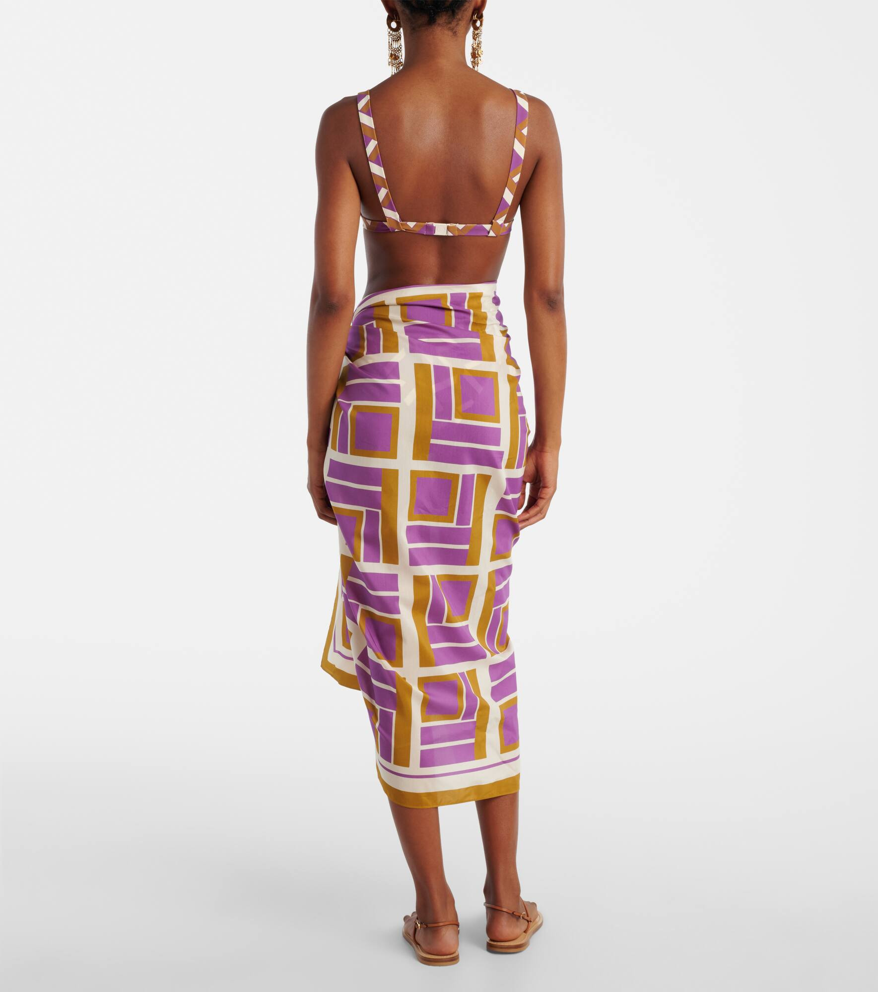 Vibration cotton and silk beach cover-up - 3