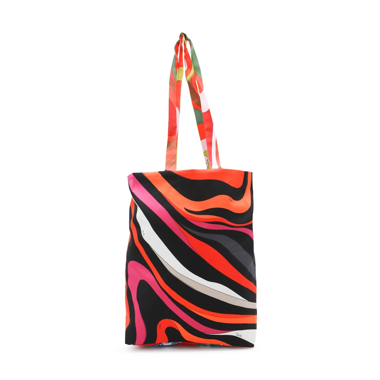 multicolor silk tote bag - 1