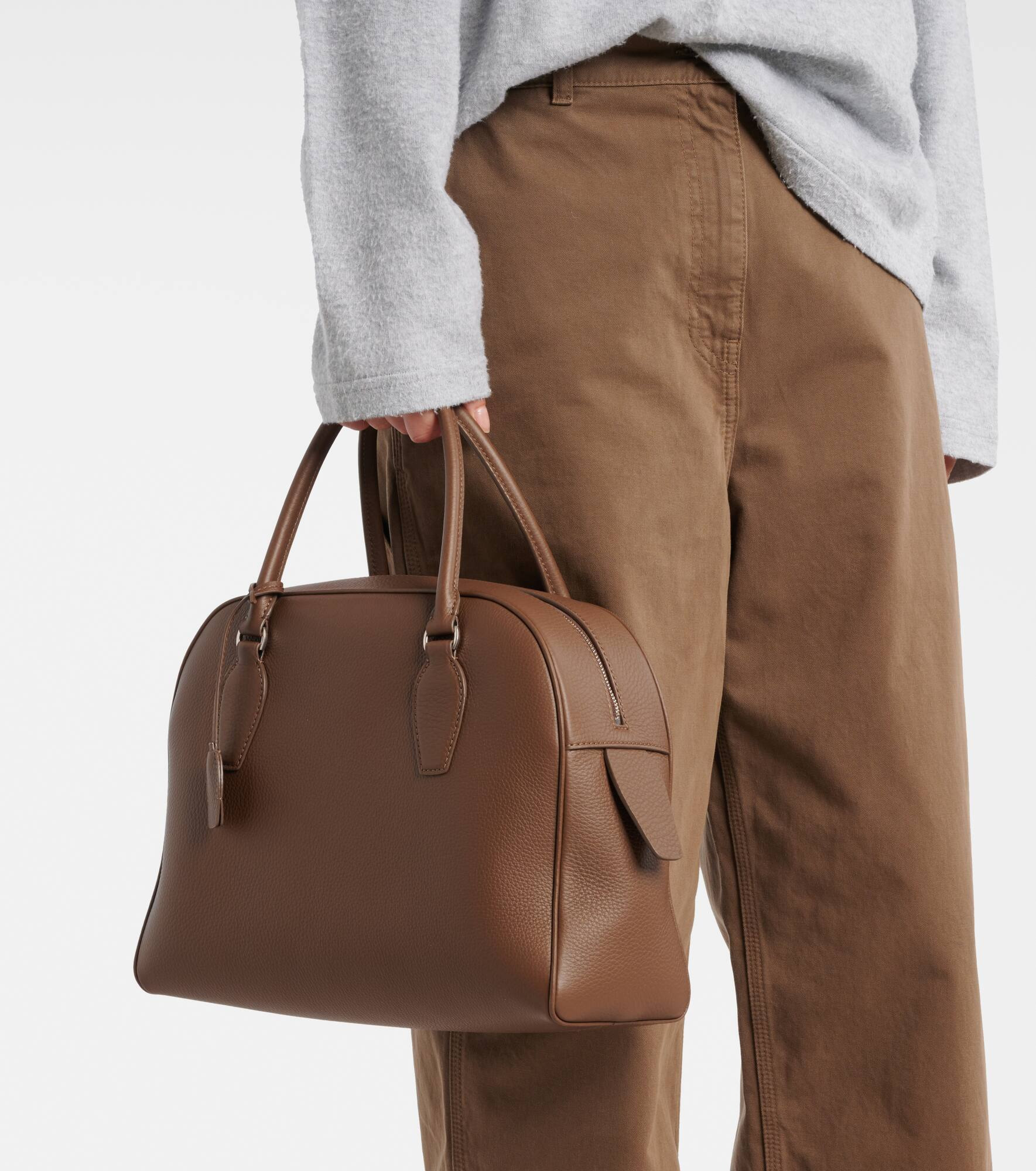 India 12 Medium leather tote bag - 2