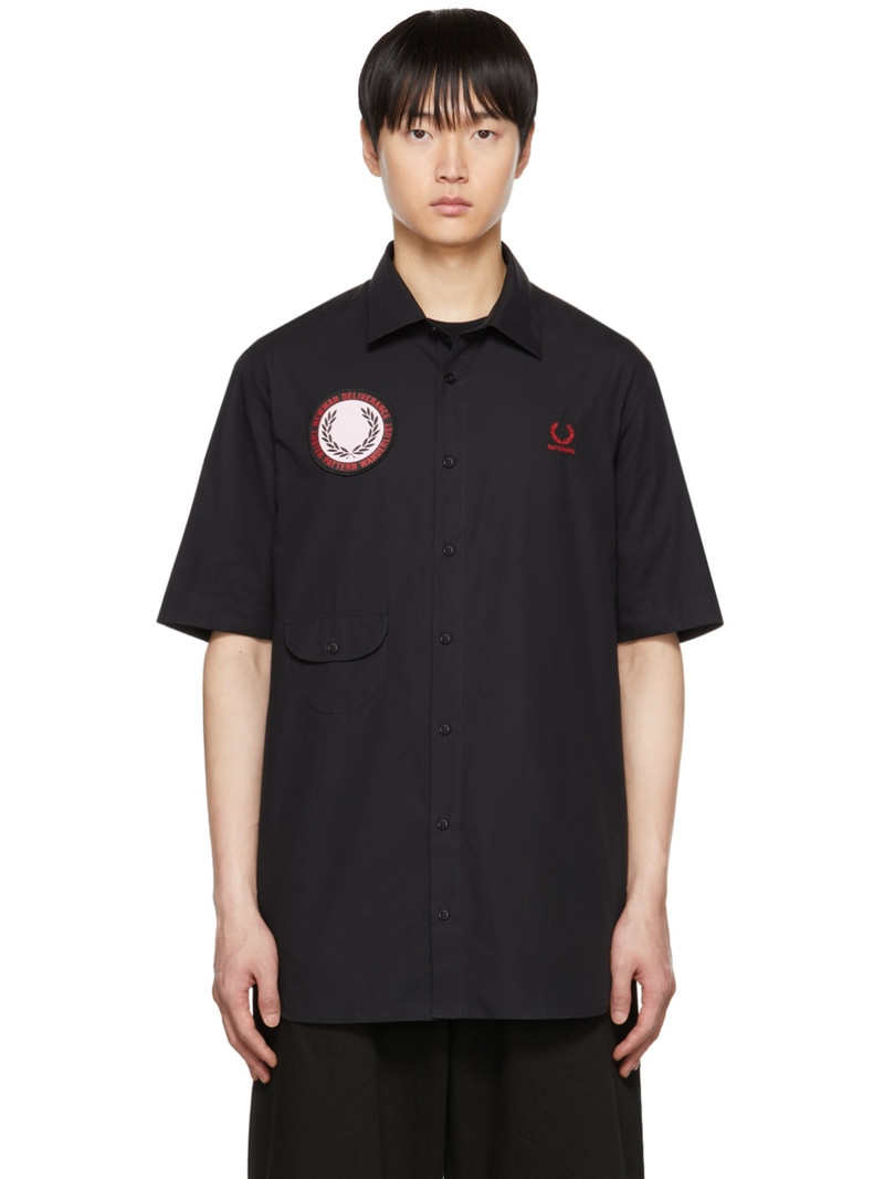 Black Fred Perry Edition Patch Shirt 1