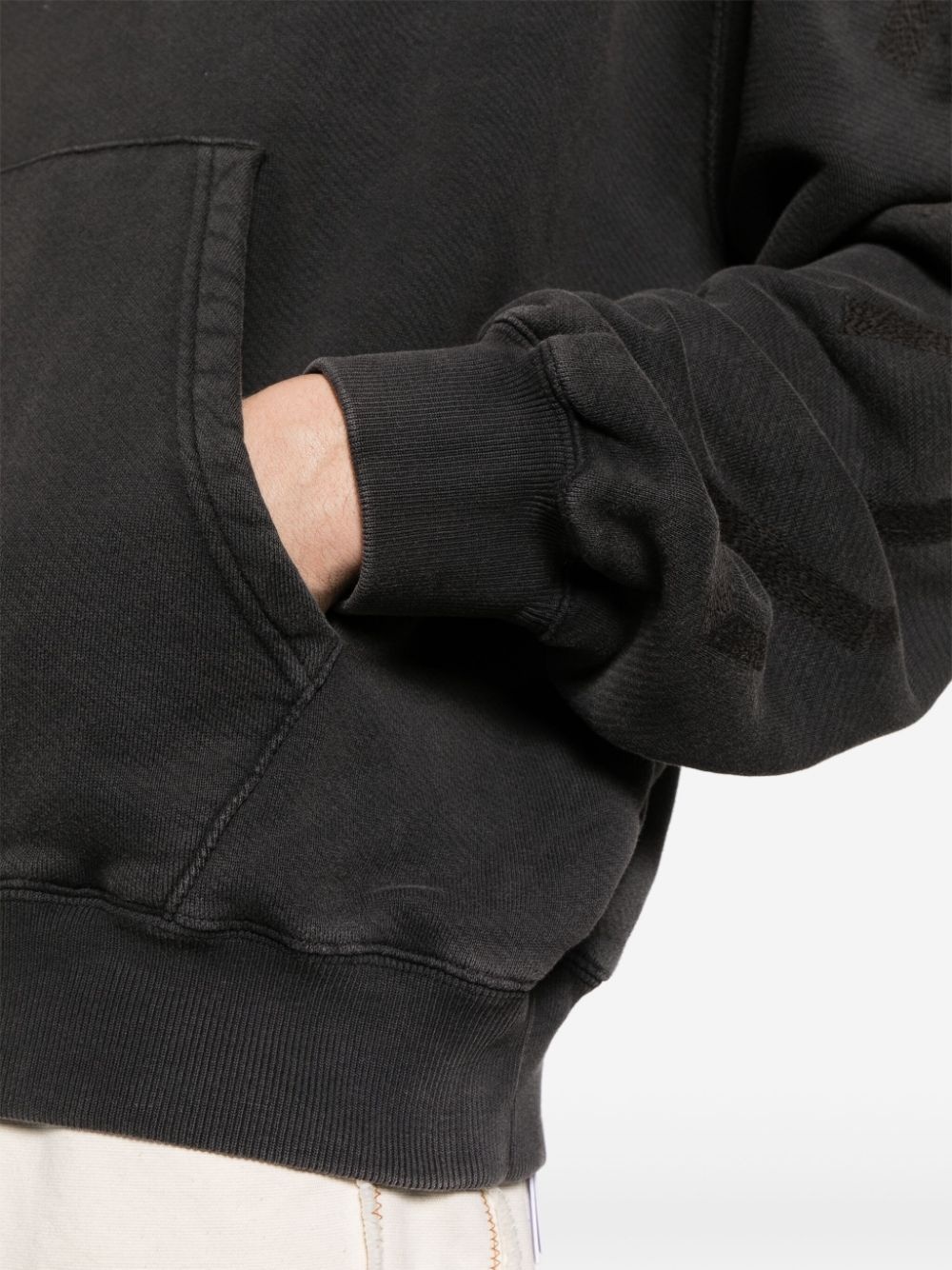 Off-White Men Logo Cotton Hoodie - 5