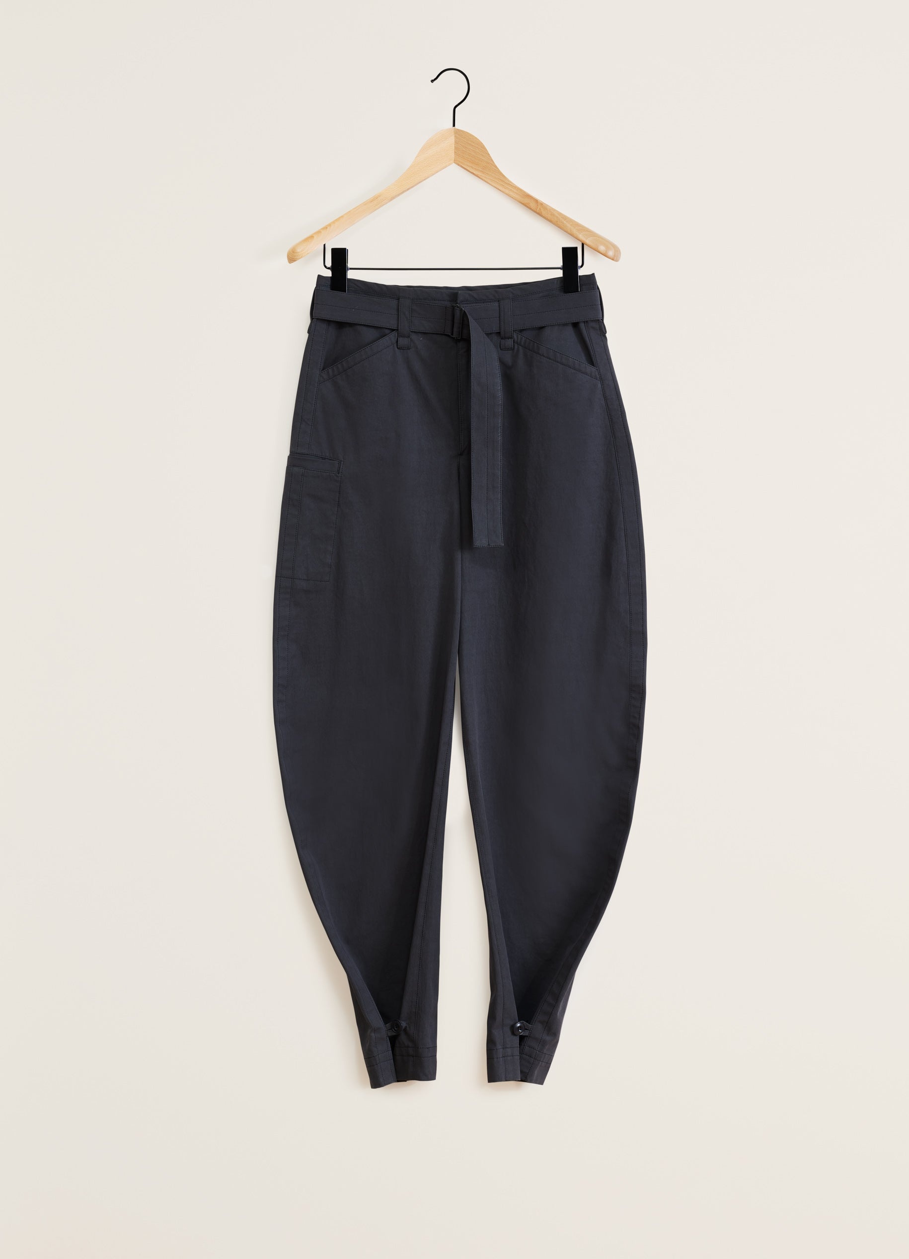 BELTED TAPERED PANTS - 1