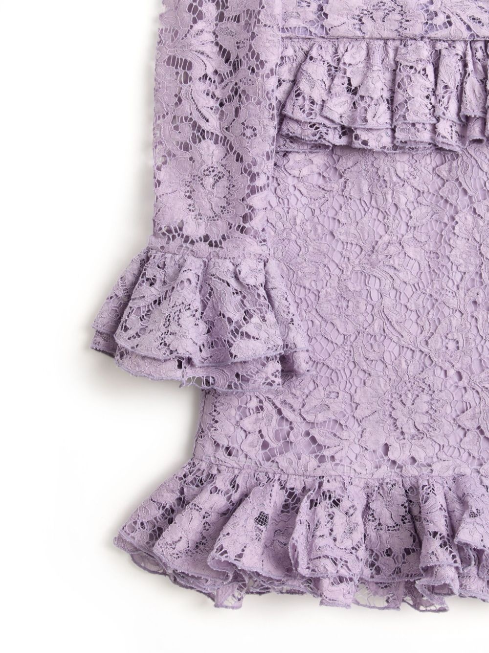 floral-lace mini dress - 7