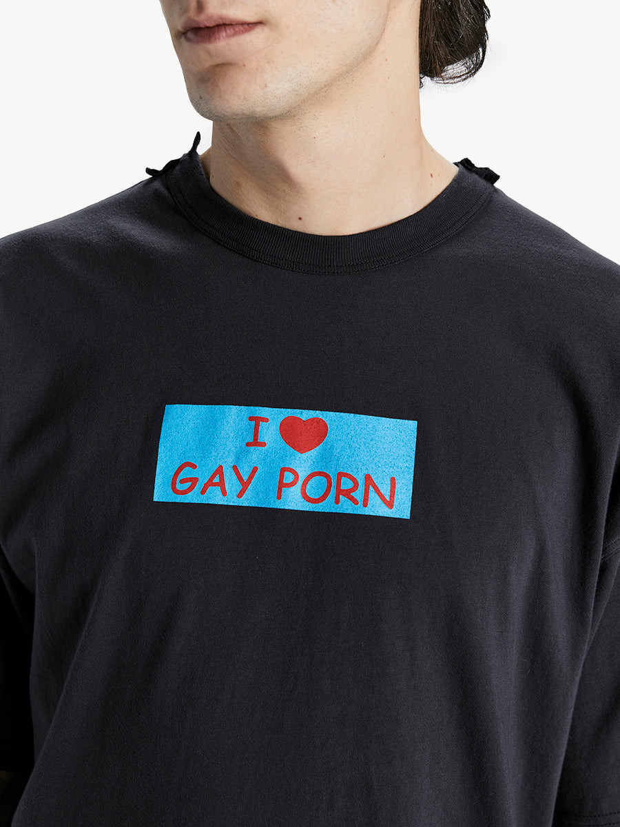 I Love Gay Porn Tee Black - 4