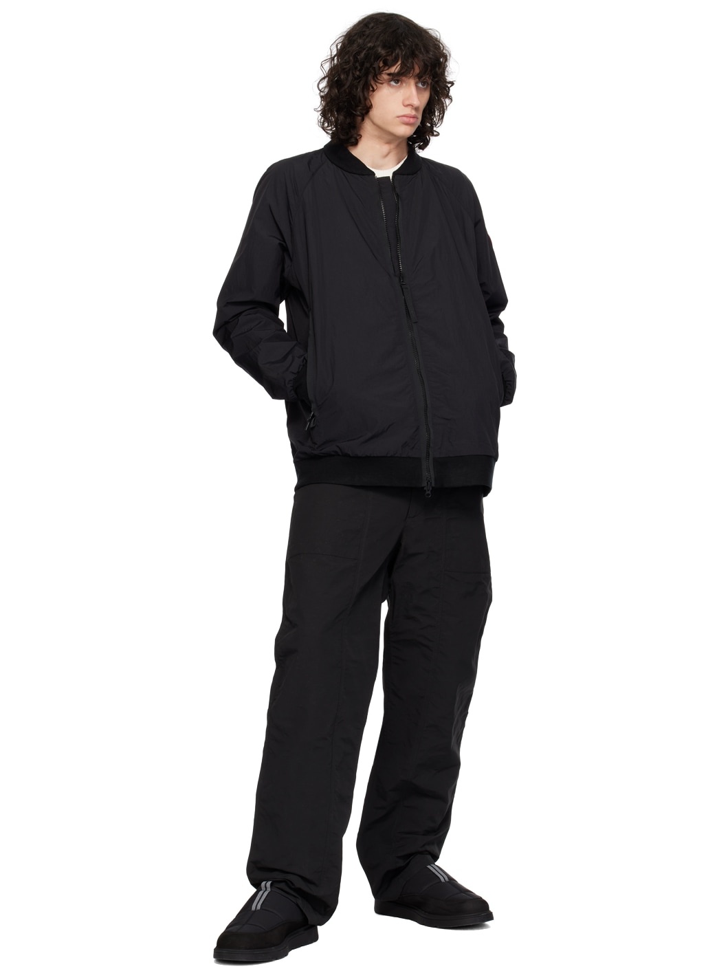 Black Faber Bomber Jacket - 5