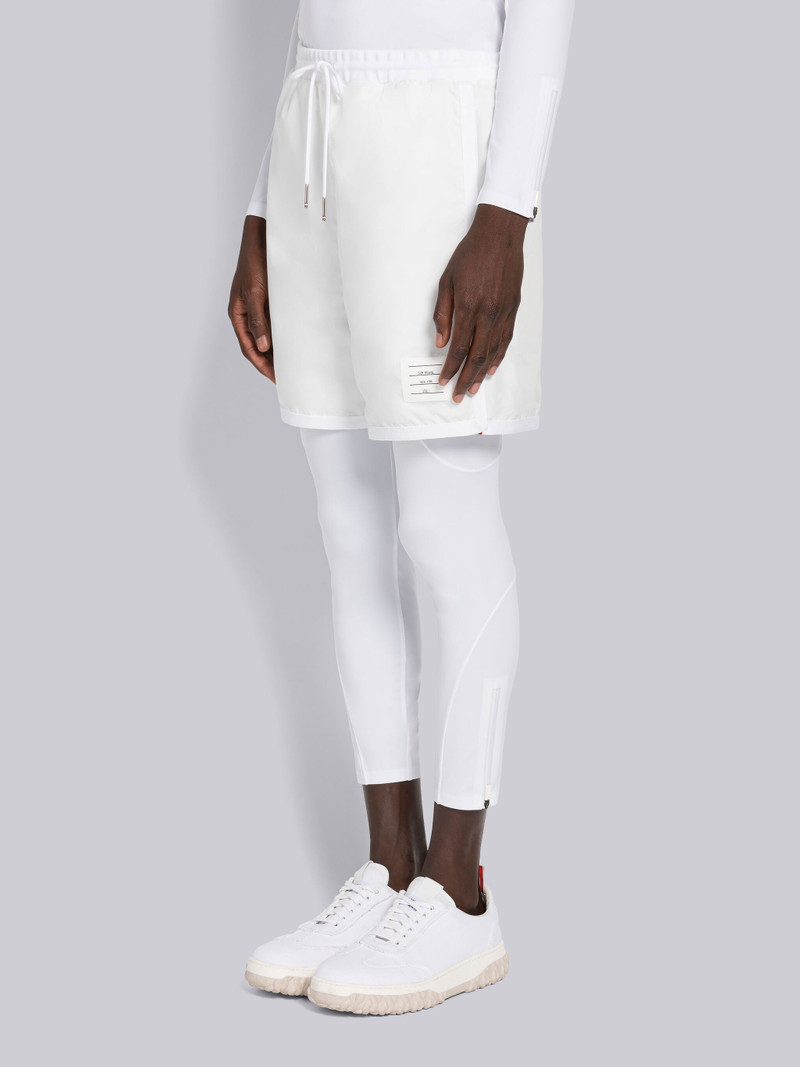 Thom Browne logo-patch mesh track shorts outlook