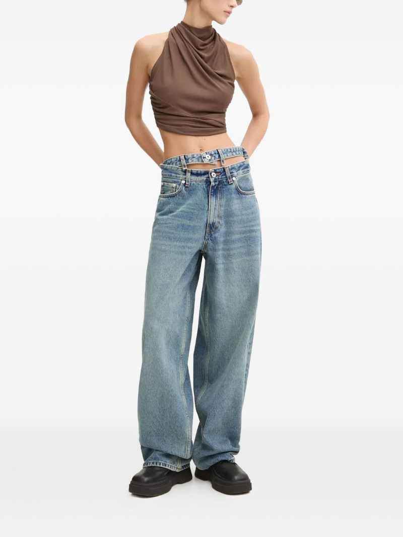 Rick Owens Lilies draped halter-neck top outlook