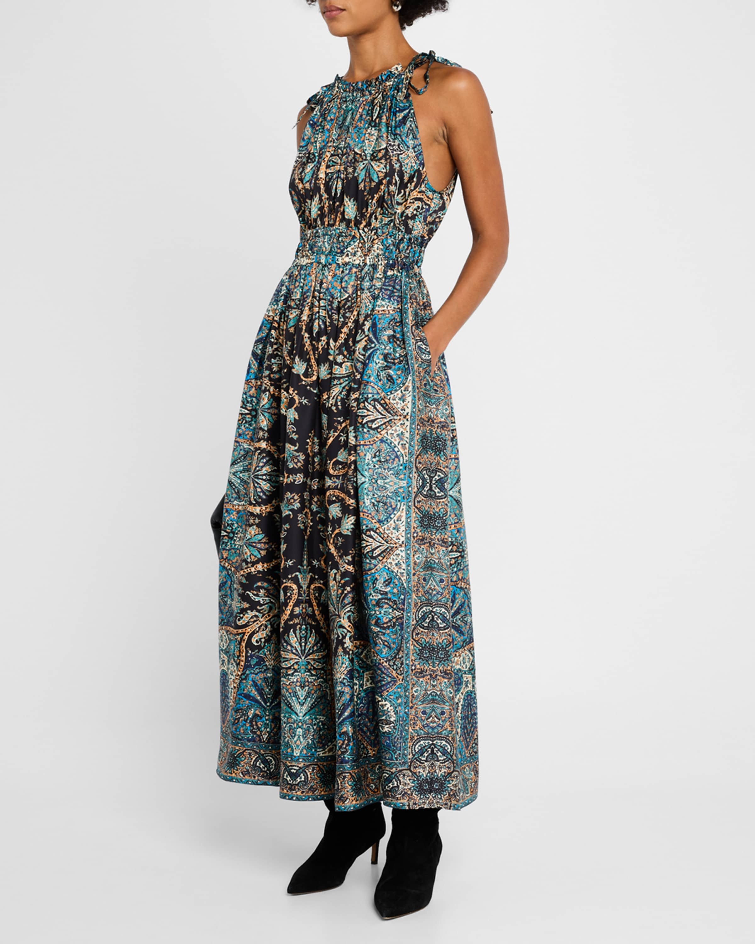 Joni Printed A-Line Maxi Dress - 2