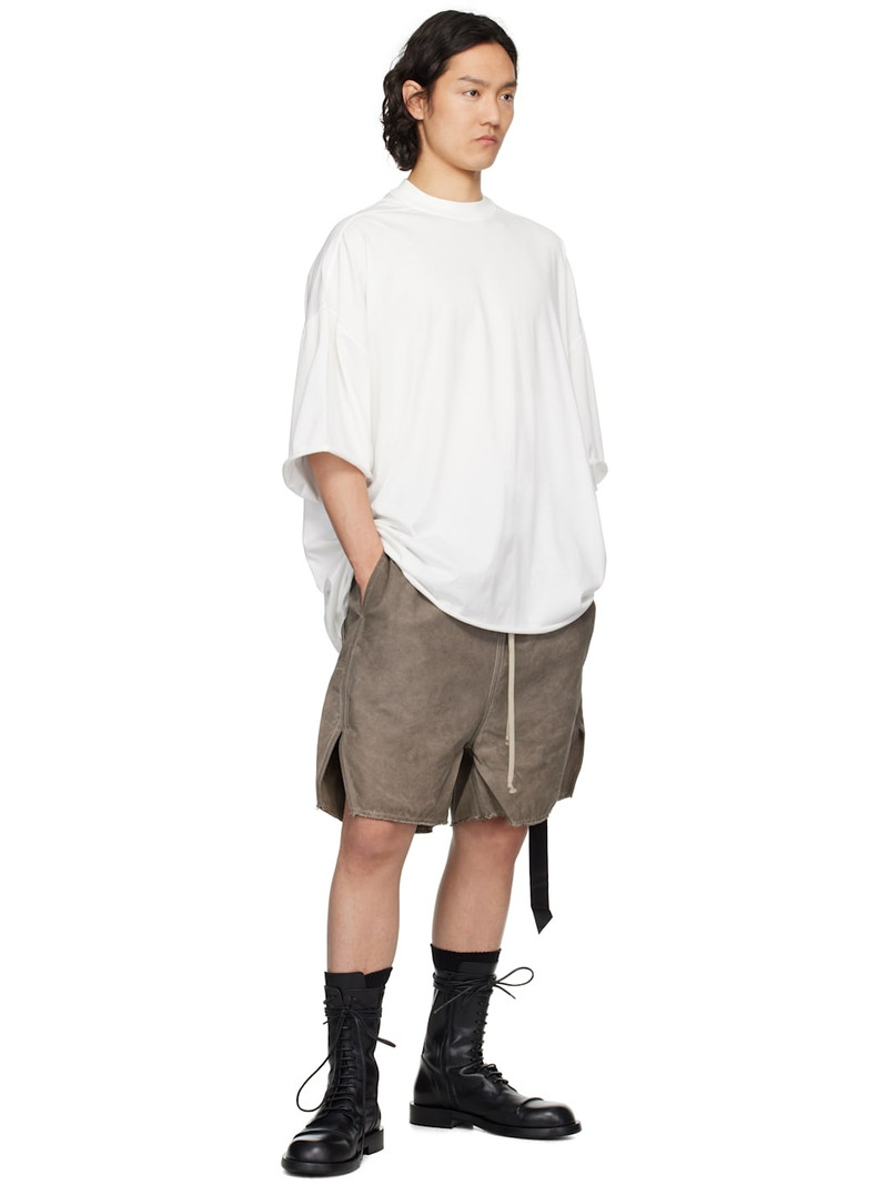 Rick Owens DRKSHDW Gray Hollywood Long Boxers Butt Zipp Shorts outlook