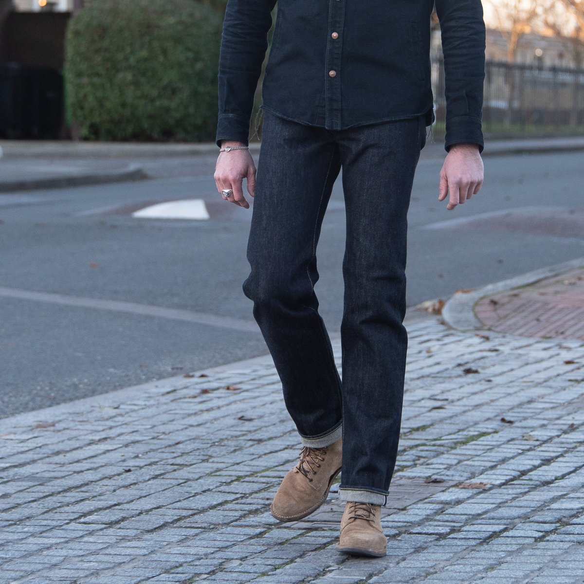 IH-1955S 21oz Selvedge Denim "1955" Straight Cut Jeans - Indigo - 4