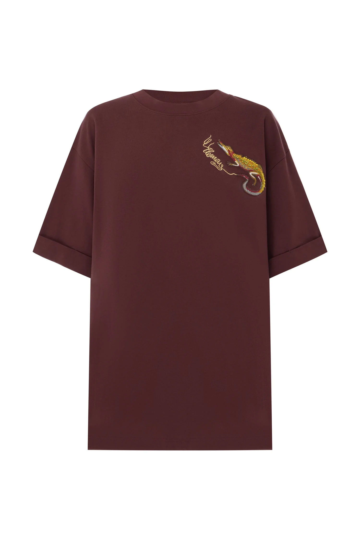 Camelia Embroidered Tee - 1